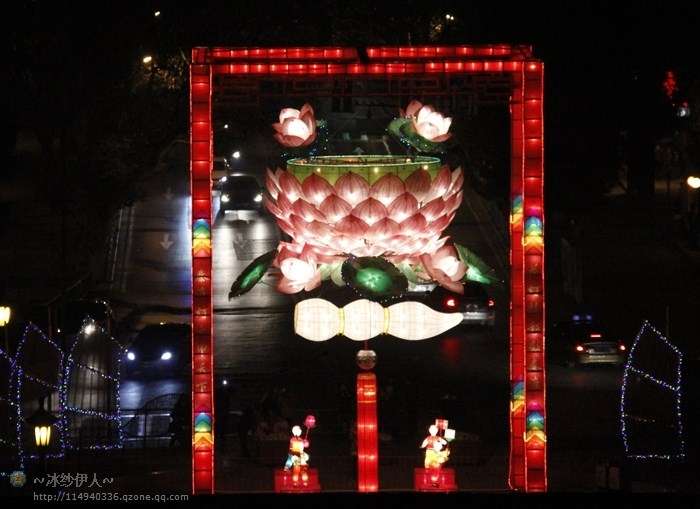 12.2013年春节中华门，大荷花灯堪称一绝。.jpg