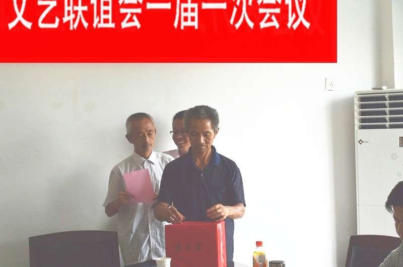 潜山县官庄（金紫山）文艺联谊会选举投票